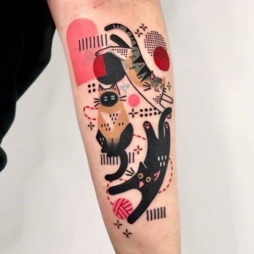 Explore 20 Unique Geometric Animal Tattoos for – From Celestial Wolves to Vibrant Birds