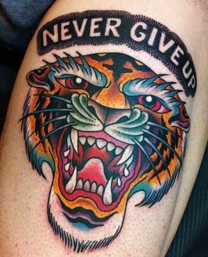 22 Old School Tiger Tattoo Ideas