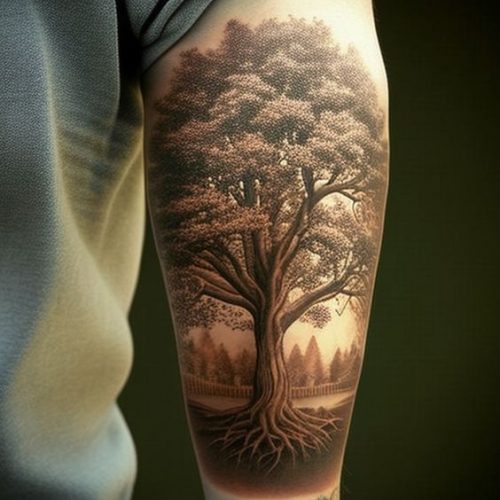 Explore 20 Unique Tree Tattoo Designs for : Symbolism & Artistry in Nature-Inspired Tattoos