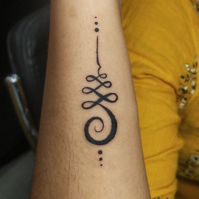 26 Unalome Tattoo Ideas with Lotus, Om and Spiritual Meaning Symbols