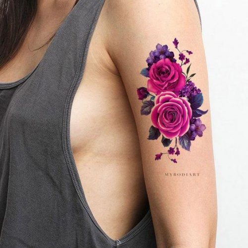 33 Bold Color Tattoo Ideas