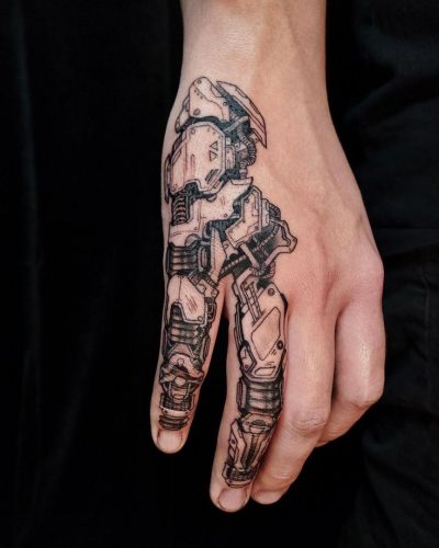 Explore 20 Unique Robot Tattoo Ideas for : From Futuristic Samurai to Colorful Mechanical Art