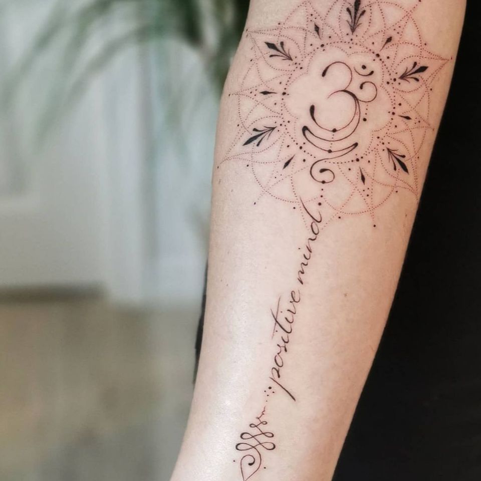 26 Unalome Tattoo Ideas with Lotus, Om and Spiritual Meaning Symbols