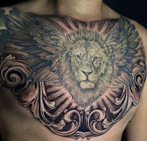 Immerse in Depth: 22 3D Lion Tattoo Ideas