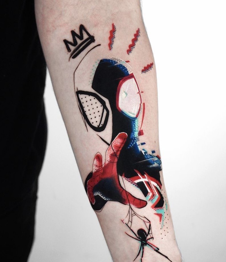 29 Spiderman Tattoo Ideas for Guys Best Arm, Leg, Chest, Back, Hand & Sleeve Designs