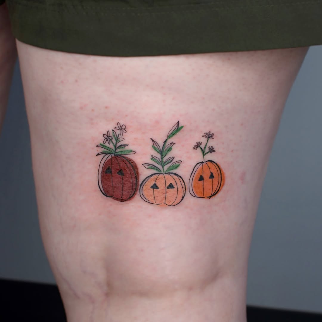 Fall Tattoo 26 Ideas for Women and Men Sleeve Art, Fine Line and Halloween Ink