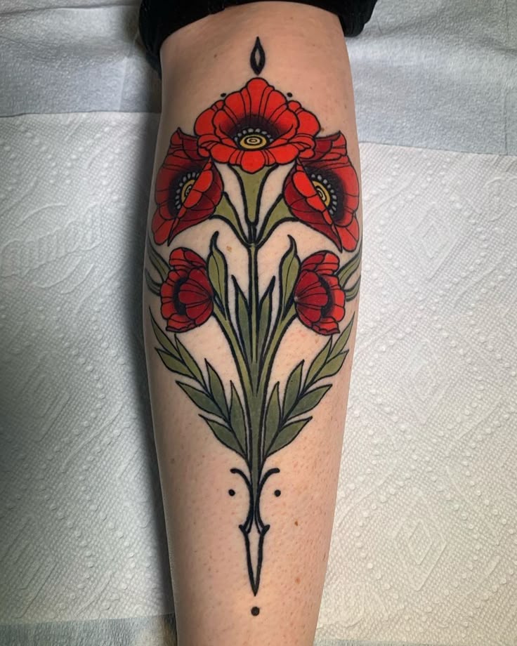 28 Poppy Tattoo Ideas for Women & Men Fine Line, Traditional, Minimalist & Bold Red Floral Designs