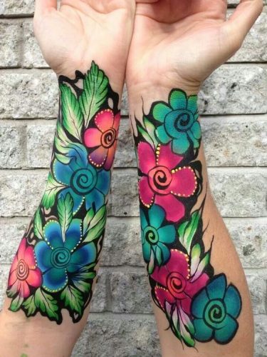 19 Bright Colorful Tattoo Ideas