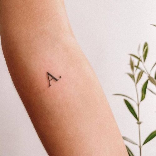 19 Creative Letter A Tattoo Designs : From Minimalist to Monograms – Find Your Style