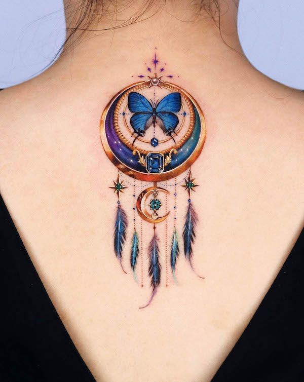 25 Designs for Dream Catcher Tattoos for Women and Men and Traditional Styles