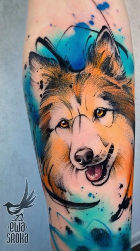 20 Dog Tattoo Ideas on Foot