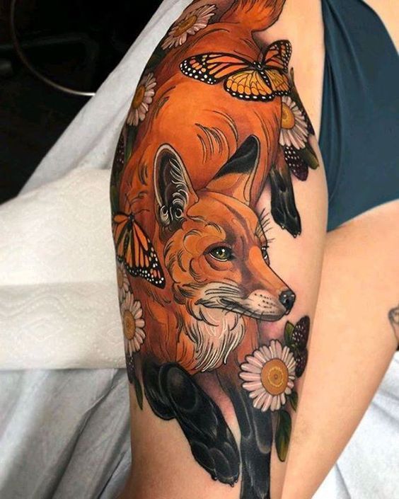 28 Fox Tattoo Ideas with Japanese Kitsune, Minimalist Sketches, Traditional Designs for Men and Women