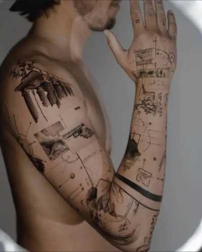 20 Patchwork Tattoo Ideas for Men: Unique and Artistic Ink