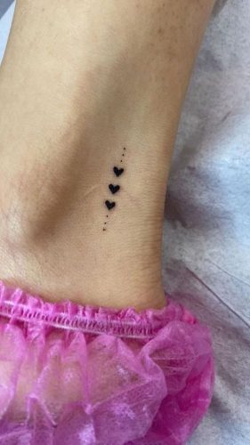 18 Three Hearts Tattoo Ideas for