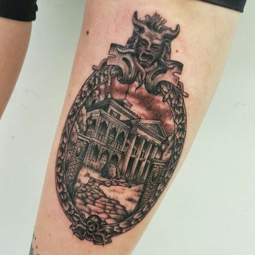 Unique 18 Haunted Mansion Tattoo Inspirations : Disney Designs & Ghostly Art