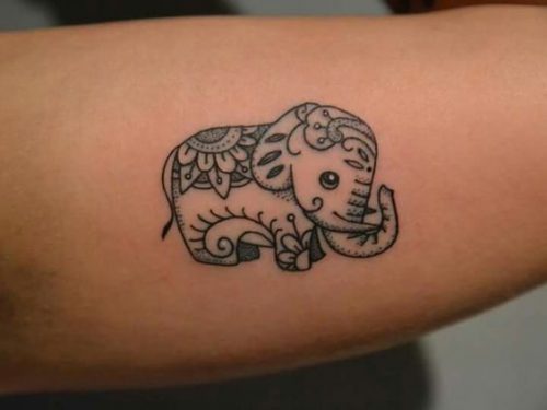 27 Small Elephant Tattoo Ideas