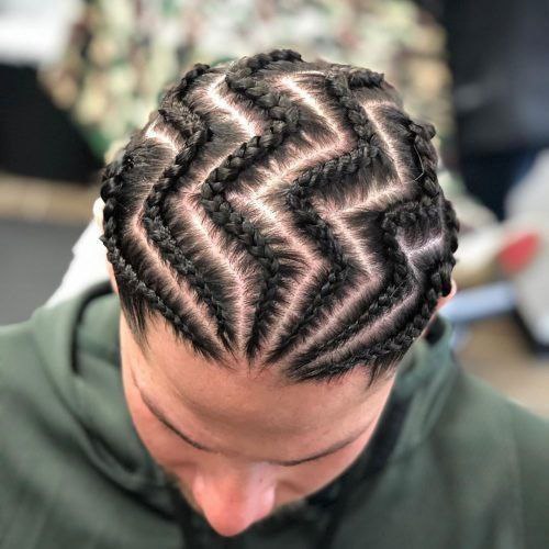 Top 19 Zig Zag Cornrows for Men in : Unleash Your Style with Bold & Intricate Braid