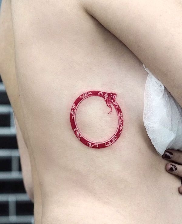 25 Ouroboros Tattoo Ideas : Minimalist, Dragon, FMAB &#038; Traditional Snake Designs