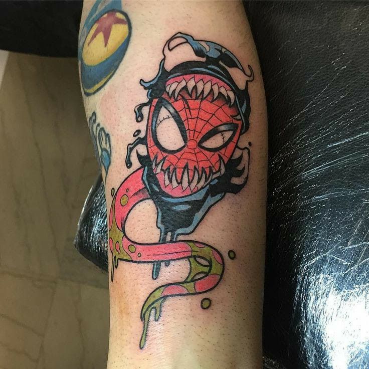 29 Spiderman Tattoo Ideas for Guys Best Arm, Leg, Chest, Back, Hand & Sleeve Designs