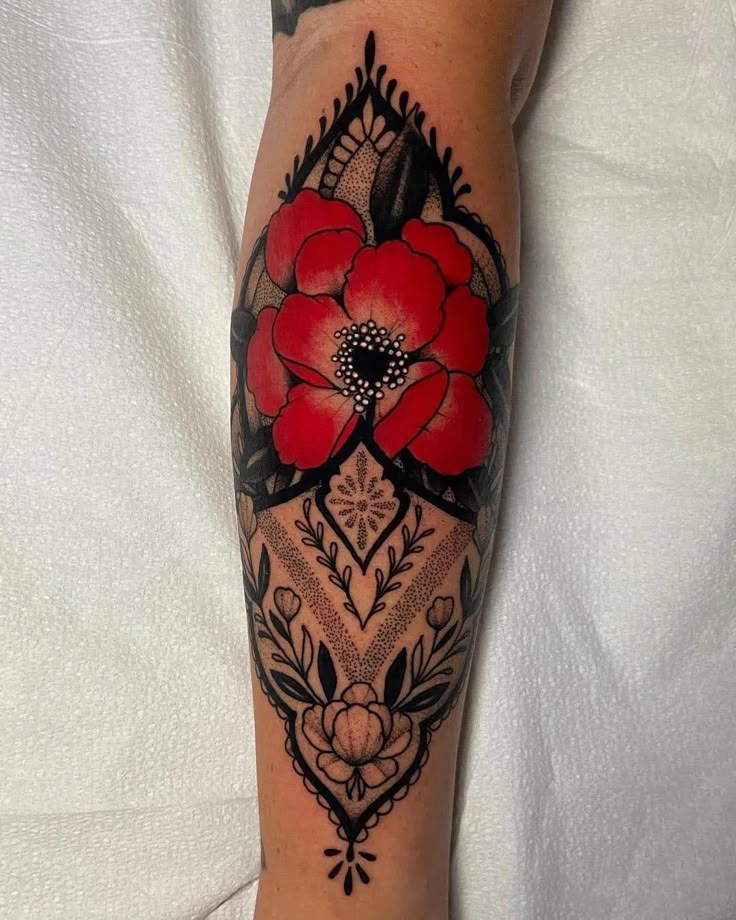 28 Poppy Tattoo Ideas for Women & Men Fine Line, Traditional, Minimalist & Bold Red Floral Designs