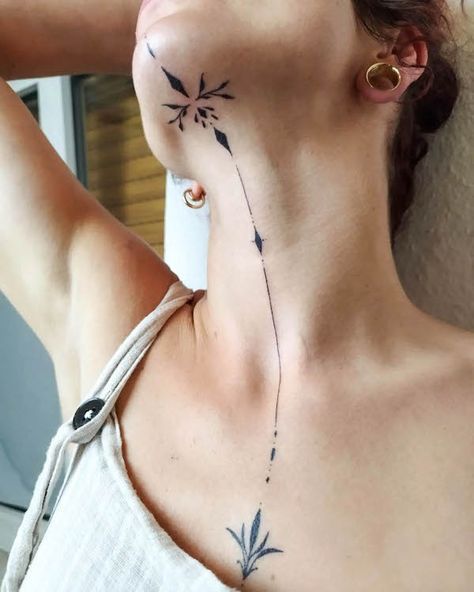27 Ideas Neck Tattoo : Unique Designs for Men and Women Side, Front, and Nape of Neck Tattoo