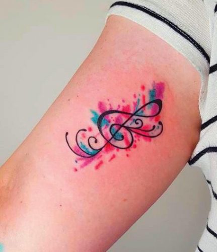 Unique Treble Clef Tattoo Ideas : Discover Designs for Music Lovers’ Ankles, Wrists & More!