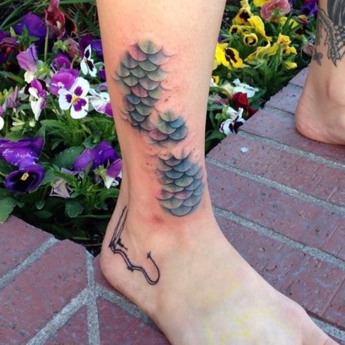 Enchanting Mermaid Scales Tattoos : Top 15 Design Ideas for Ocean-Inspired Ink