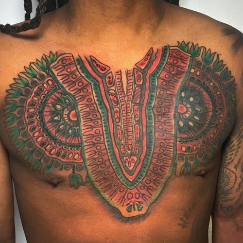 25 Colorful Tattoo Ideas for Dark Skin Tones