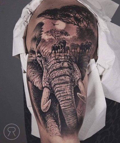 17 Elephant Tattoo Ideas for Men