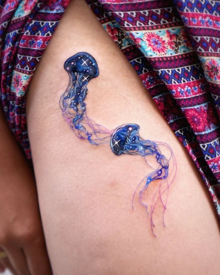 30 Jellyfish Tattoo Designs with Meaning and Style Flowing