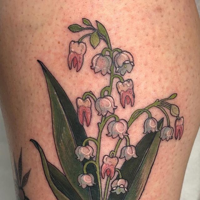 26 Stunning Lily of the Valley Tattoo Ideas