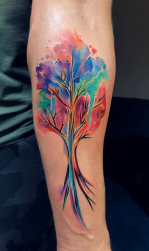 22 Colorful Tattoo Ideas for Women