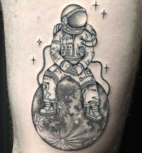 27 Astronaut Tattoo Ideas