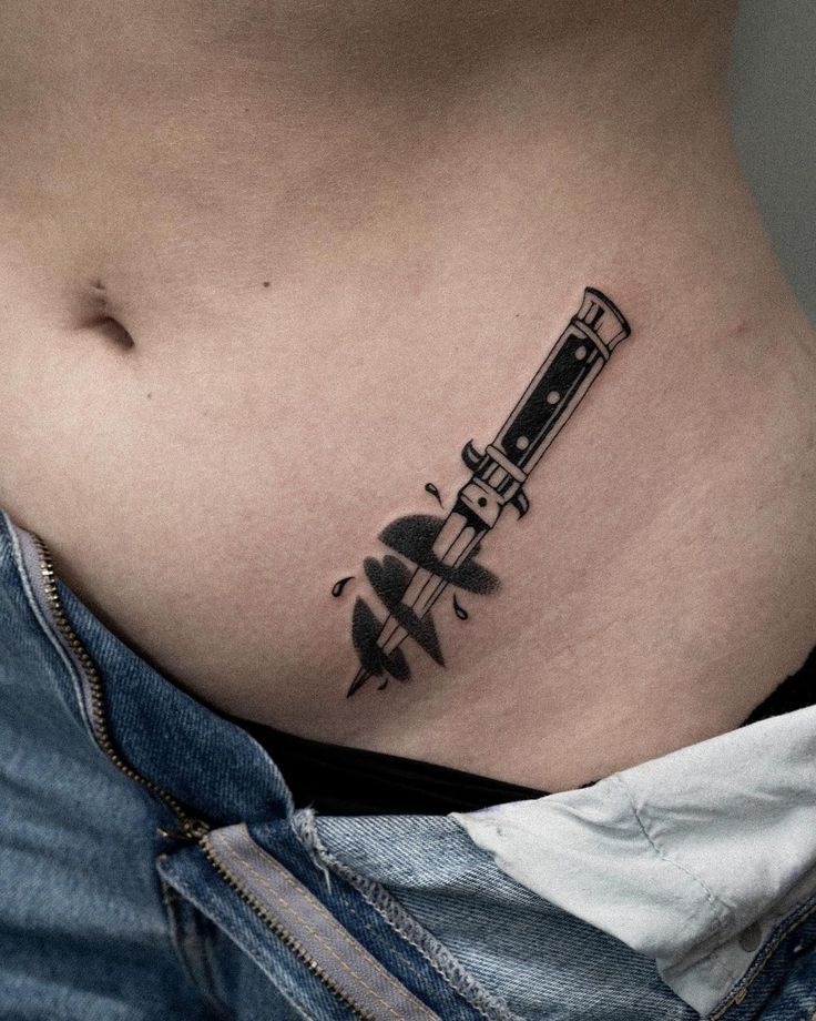 30 Dagger Tattoo Ideas : Neotraditional, Fine Line, Gothic, Butterfly, Panther, Fantasy Designs