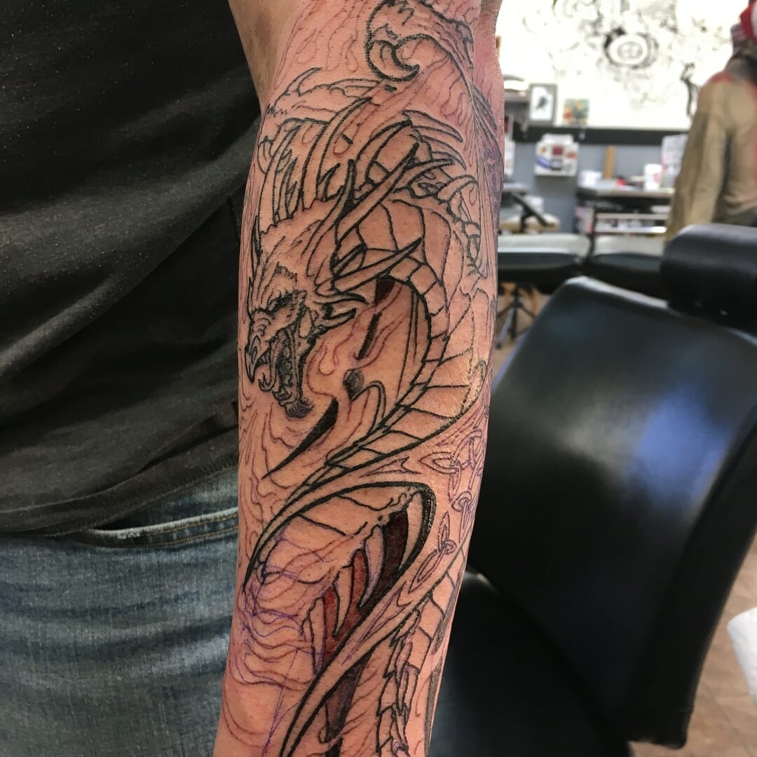 Explore 20 Inspiring Celtic Dragon Tattoo Ideas for : Stunning Designs for Men and Women