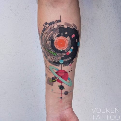 Explore 23 Stunning Solar System Tattoo Ideas for : Celestial Body Art for Men and Women