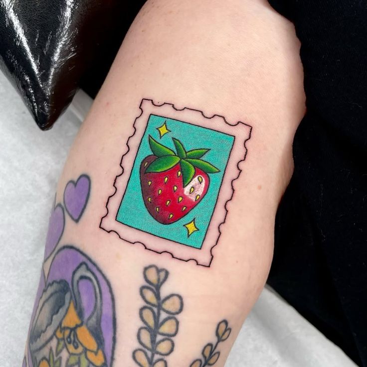30 Unique Stamp Tattoo Ideas with Travel, Floral, Vintage, Fine Line, and Matching Postage Designs
