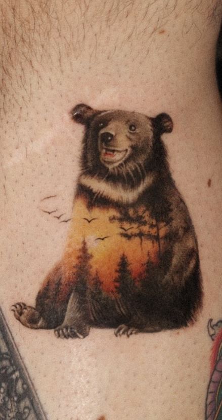 30 Bear Tattoo Ideas : Grizzly, Polar, Teddy & Realistic Bear Tattoos for Men and Women