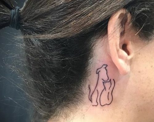 17 Unique Dog Tattoo Ideas for Ears