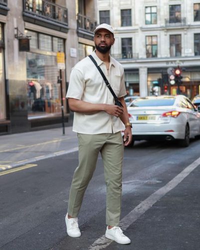 Stylish Men&#8217;s Sneakers and Khaki Combos : 17 Trendsetting Outfits to Elevate Your Look