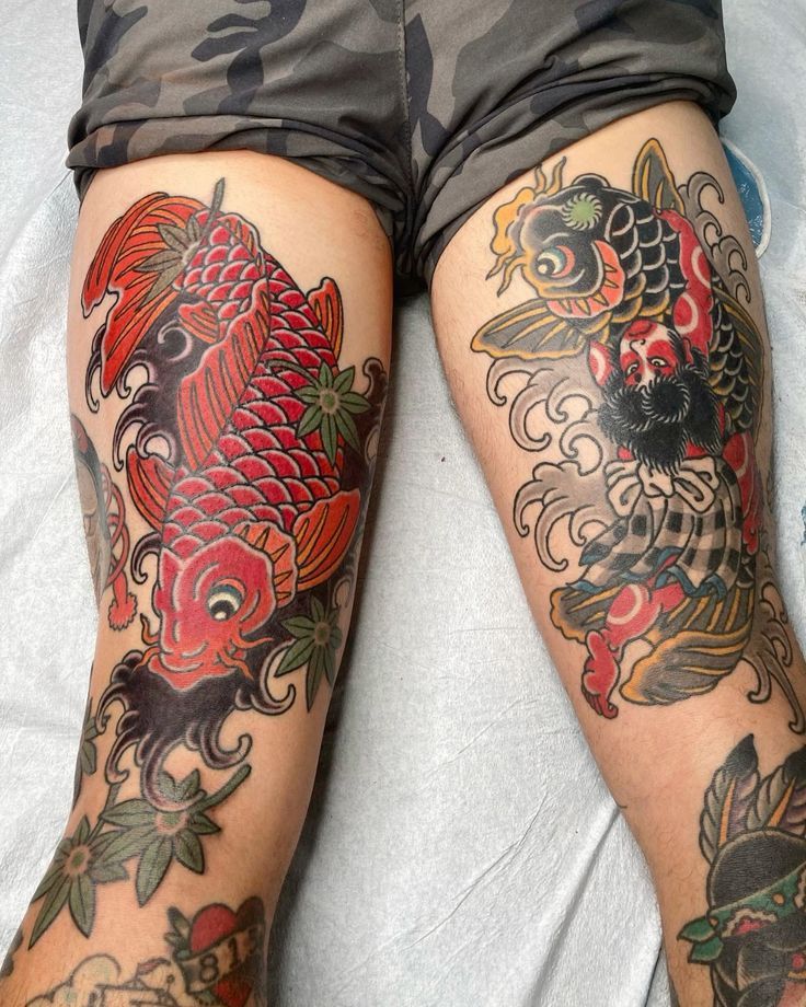 Explore 28 Unique Koi Fish Tattoo Ideas for : Minimalist, Japanese Style, Yin Yang, Fine Line