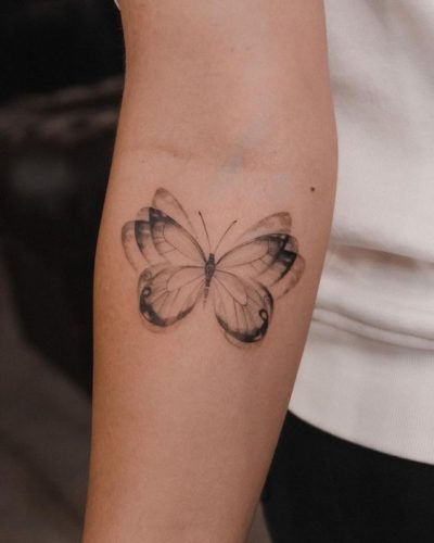 Explore 20 Captivating Butterfly Tattoo Designs on Arms for Men and Women – Fresh Ideas for
