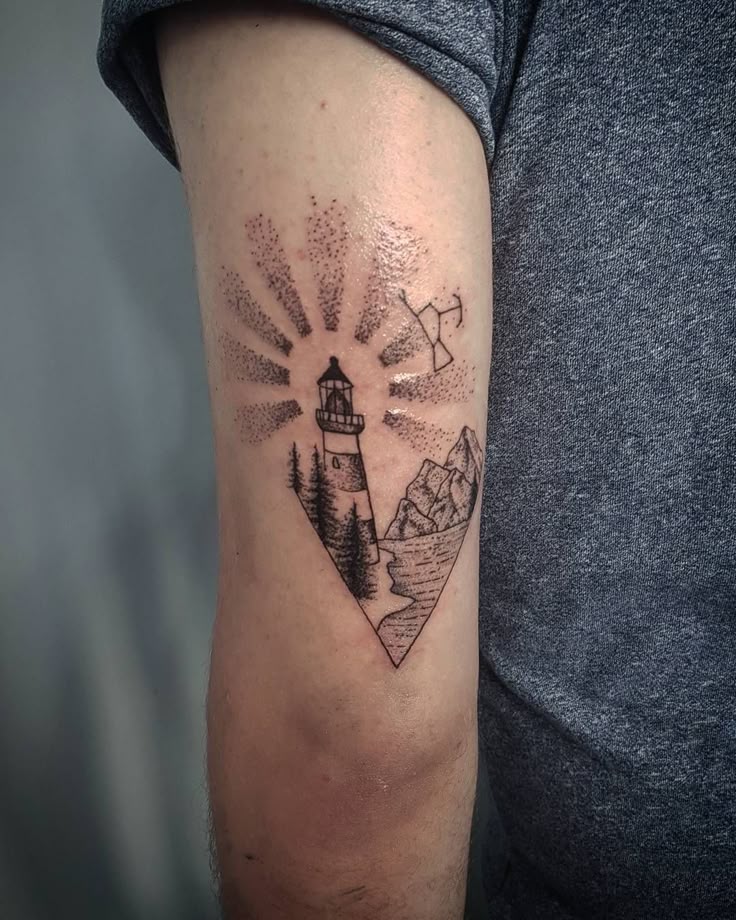 Check Out 29 Cool Lighthouse Tattoo Ideas for