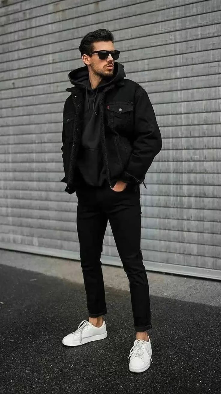 19 Black Fall Outfit Ideas for Men in : From Casual Streetwear to Sophisticated Urban Styles