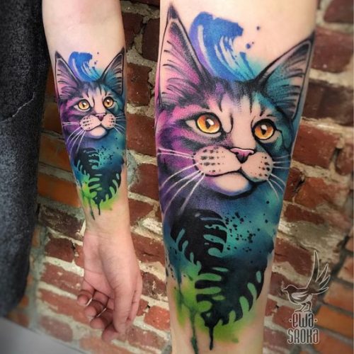 24 Cat Portrait Tattoo Ideas