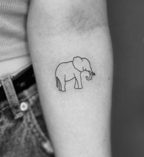 27 Small Elephant Tattoo Ideas