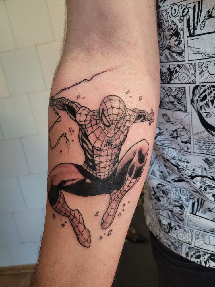 29 Spiderman Tattoo Ideas for Guys Best Arm, Leg, Chest, Back, Hand & Sleeve Designs