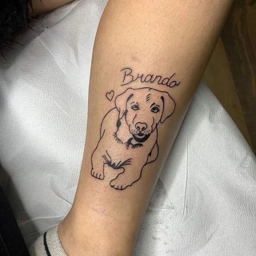 20 Dog Tattoo Ideas on Foot