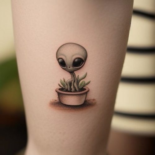 Explore the Cosmos with Style: 20 Stunning Alien Tattoo Ideas to Inspire Your Next Ink Adventure in