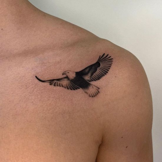 30 Eagle Tattoo Ideas : Bold Designs for Men and Women with Chest, Arm, Forearm, Minimalist